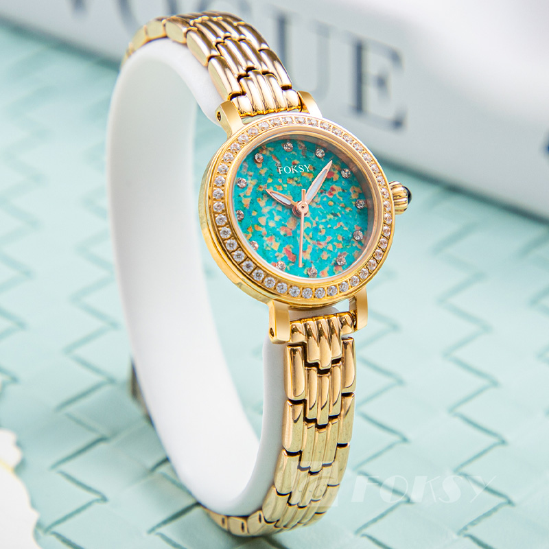 Women's Diamond Watch Luxury Ladies Casual Leather Band Quartz Watches Wholesale