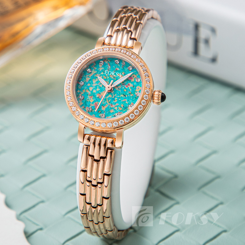Women's Diamond Watch Luxury Ladies Casual Leather Band Quartz Watches Wholesale