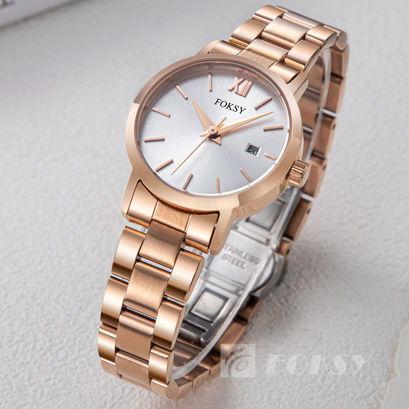 Women's Custom Logo Quartz Watch Gold Japan Movement Dial Stainless Steel Case Fashion ODM Business Watch
