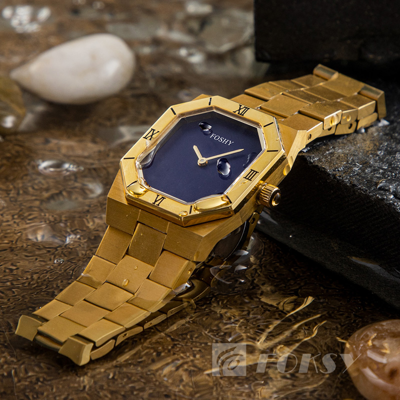 Custom Vintage Lady Square Quartz Watch Luxury Stainless Steel Women's Watch with Logo