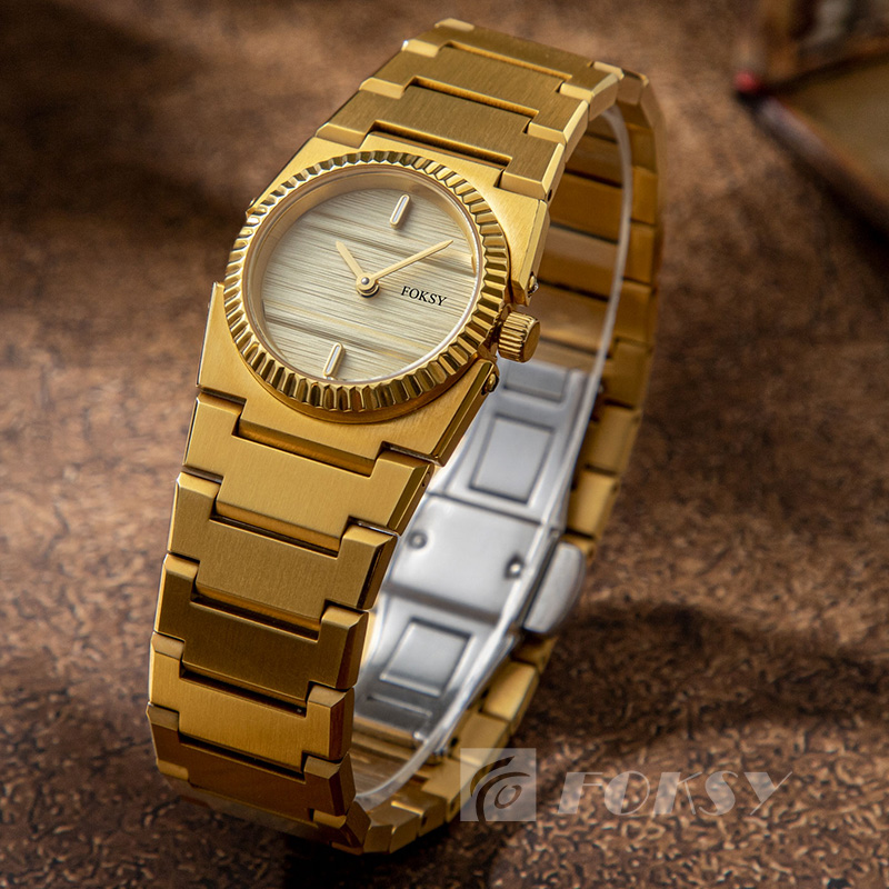 Factory Wholesale Luxury Women's Quartz Watch Custom Logo Stainless Steel Strap