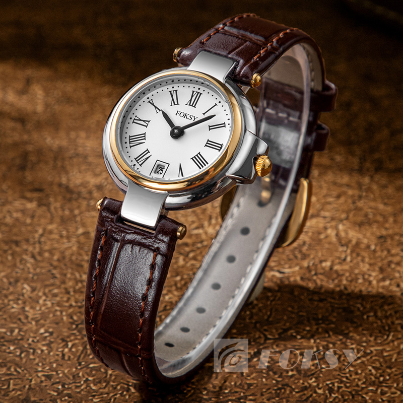 Wholesale Cheap Vintage Wrist Watch Brand New Fashion Female Leather Quartz Watches Welcome Custom Logo