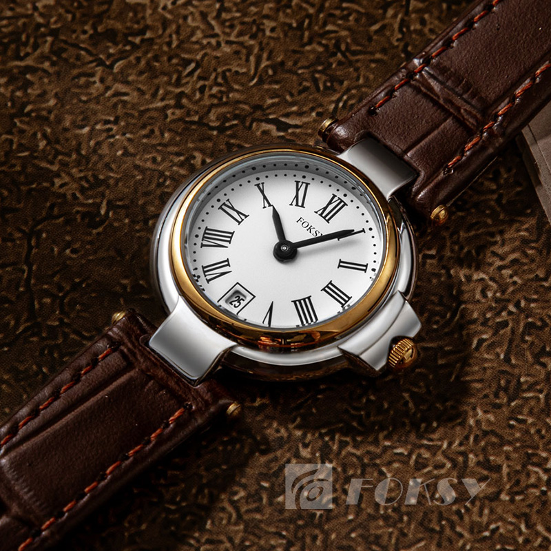 Wholesale Cheap Vintage Wrist Watch Brand New Fashion Female Leather Quartz Watches Welcome Custom Logo