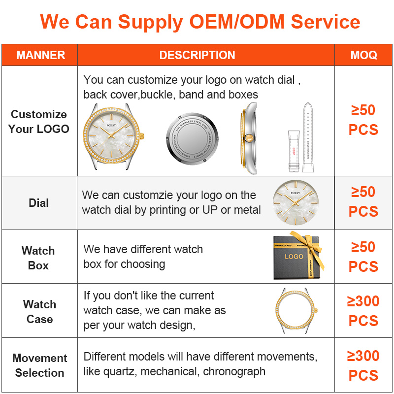 Custom Logo Luxury Diamond Quartz Watch for Women Fashionable Designer Wrist Watch for Ladies