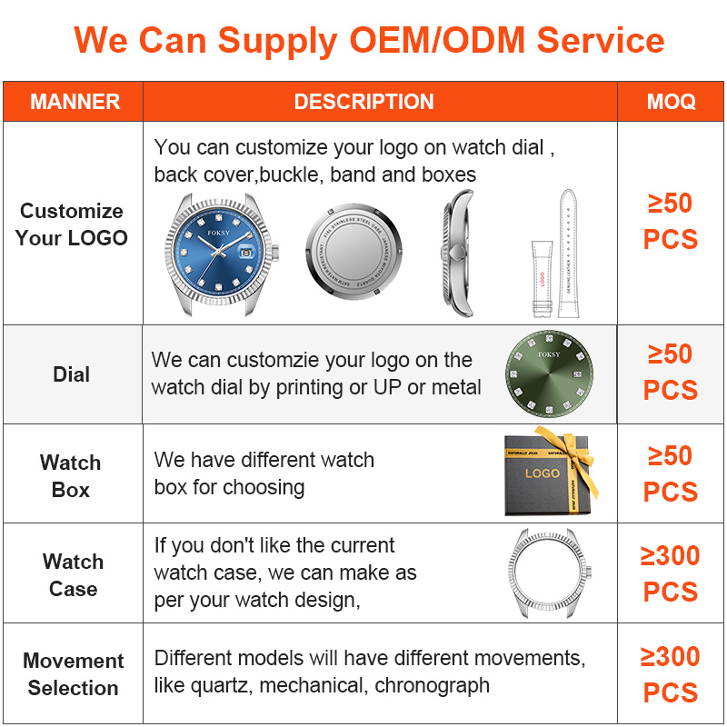 Custom Logo Men Wrist Manufacturer with Diamond Waterproof Casual Luxury Quartz Watches for Men