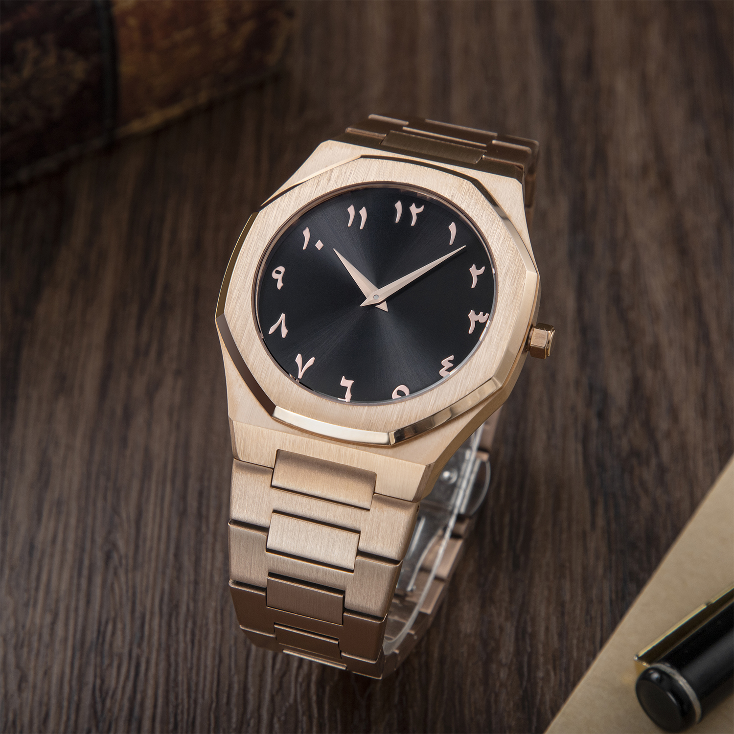 2025 New Stainless Steel Quartz Watches 5ATM Waterproof Watches Customized OEM Men's Watches Wholesale
