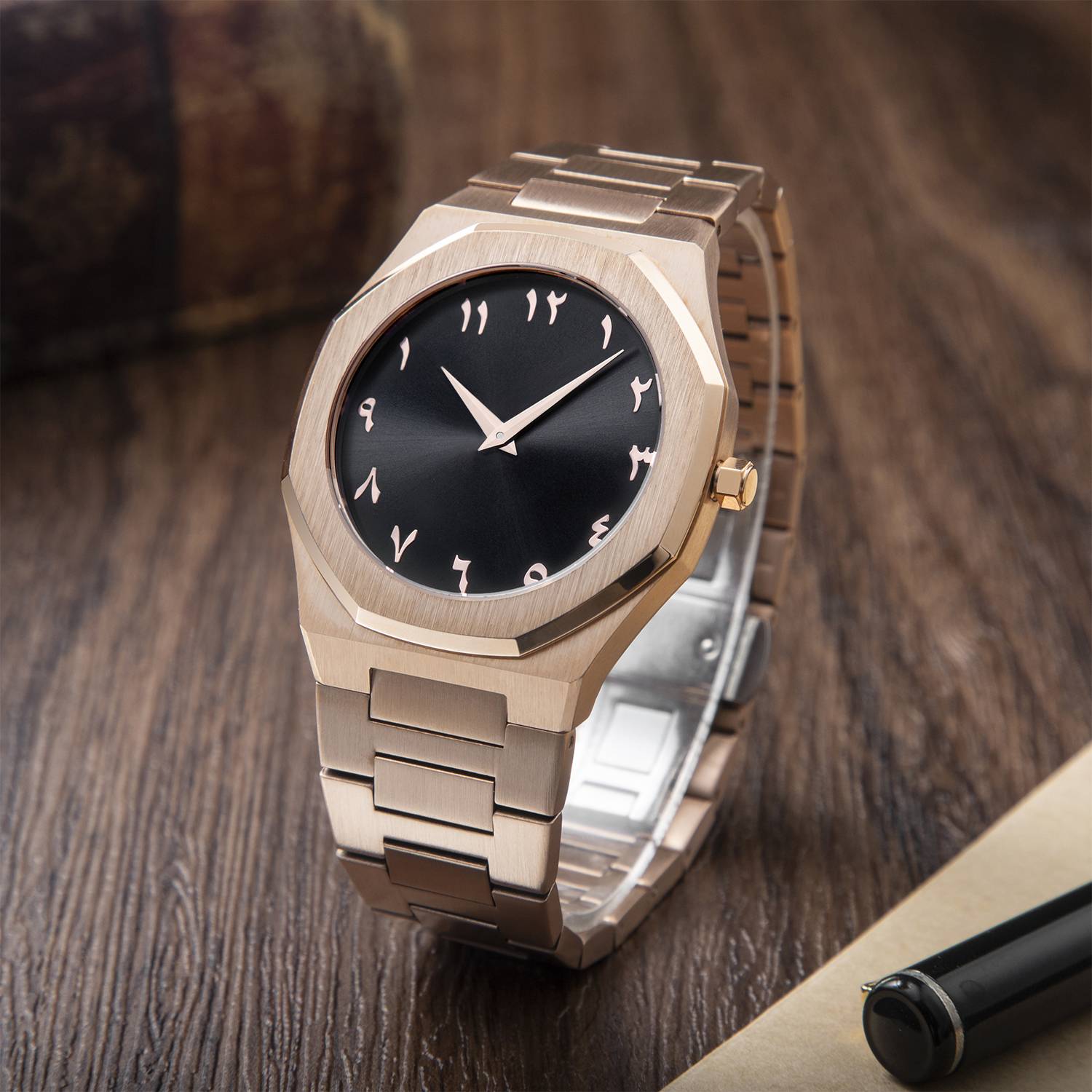 2025 New Stainless Steel Quartz Watches 5ATM Waterproof Watches Customized OEM Men's Watches Wholesale