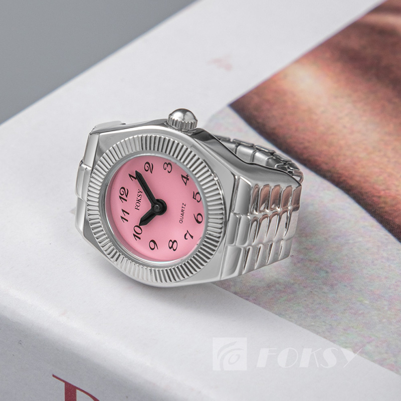 New Stainless Steel Quartz Ring Watches Customized Branded Men's and Women's Quartz Watches Wholesale