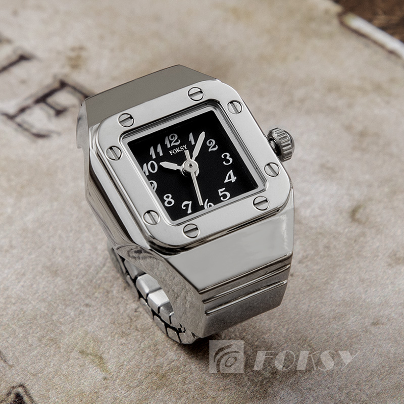 New Elastic Steel Band Mini Ring Watch Customized Quartz Watches For Men And Women Wholesale