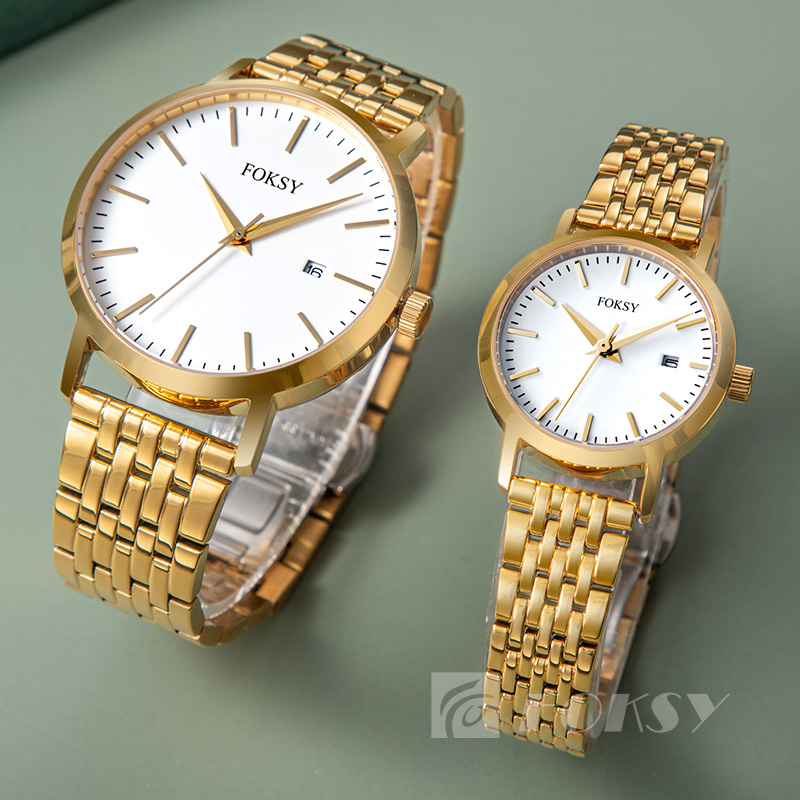 Wholesale High Quality Custom Design Quartz Couple Watch Stainless Steel for Men and Women