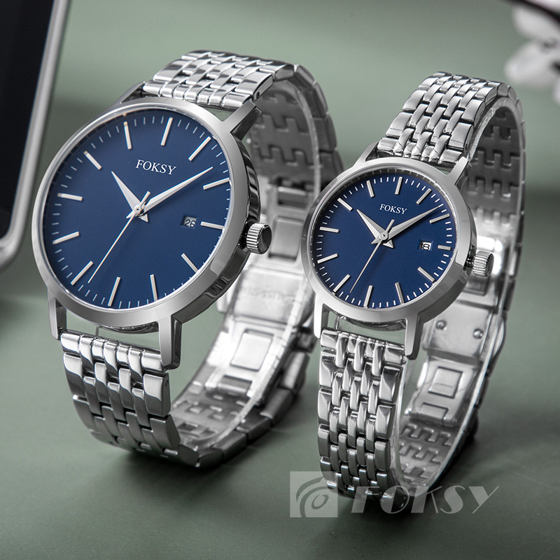 Wholesale High Quality Custom Design Quartz Couple Watch Stainless Steel for Men and Women