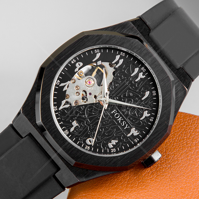 High Quality Customized Men's Watches  Stainless steel Band Mechanical Movement Watches