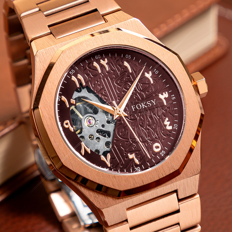 High Quality Customized Men's Watches  Stainless steel Band Mechanical Movement Watches