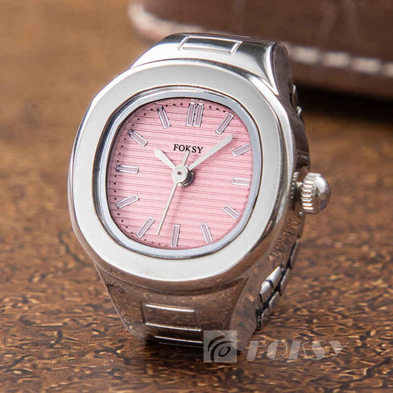 FOKSY Personalized Quartz Ring Watch Minimal Diamond Watch Factory Customized Fashion Watch For Men and Women