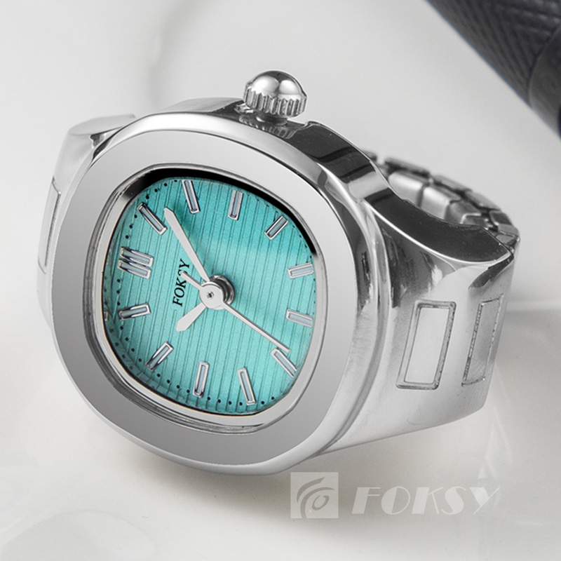 FOKSY Personalized Quartz Ring Watch Minimal Diamond Watch Factory Customized Fashion Watch For Men and Women