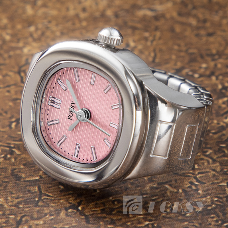 FOKSY Personalized Quartz Ring Watch Minimal Diamond Watch Factory Customized Fashion Watch For Men and Women