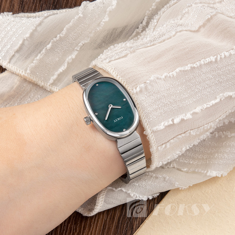 Wholesale Fashion High-end Women's Watches Oval Vintage Classic Custom Watch Stainless Steel Strap Quartz Watch