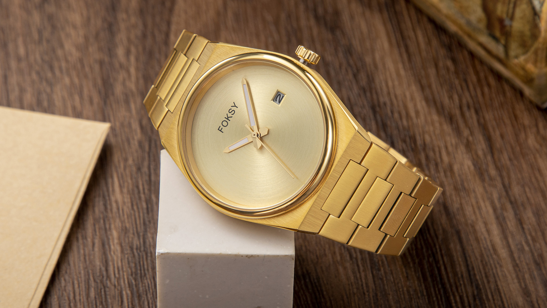 stainless steel watch