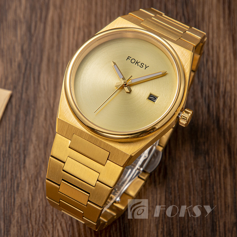 Watch Men Custom Logo Quartz Wristwatch Luxury OEM Calendar Luxurious Watch For Men Wholesale