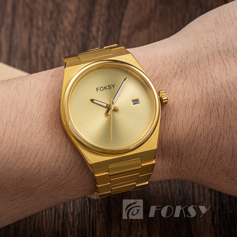 Watch Men Custom Logo Quartz Wristwatch Luxury OEM Calendar Luxurious Watch For Men Wholesale