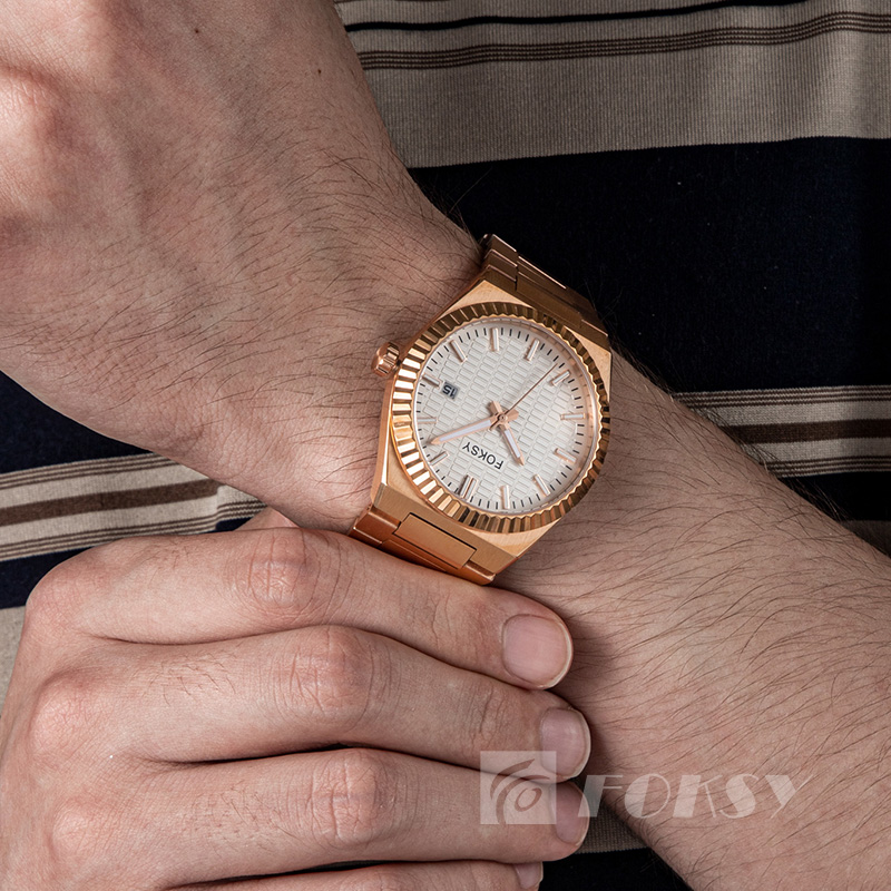 Customized OEM Men's Watches Wholesale Luxury Quartz Watch Stainless Steel Fashion Watch Business Calendar Function