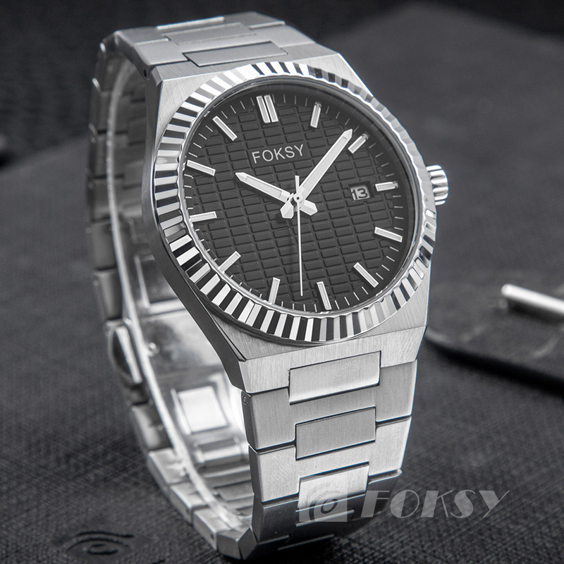 Customized OEM Men's Watches Wholesale Luxury Quartz Watch Stainless Steel Fashion Watch Business Calendar Function