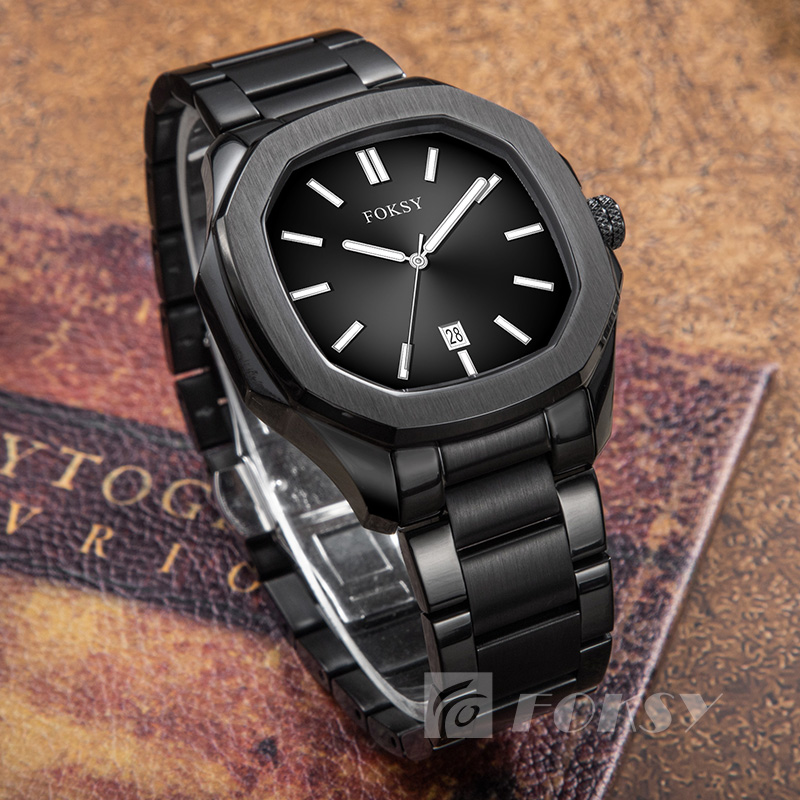 Custom Men Watch Quartz Watch Stainless Steel 5ATM Luminous Customizable Watch 535-7-1134