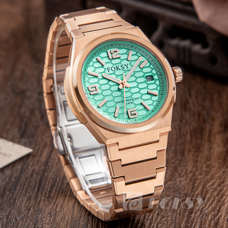 Custom Women Watch Quartz Watch Stainless Steel 5ATM Luminous Customizable Watch 231-7-1005