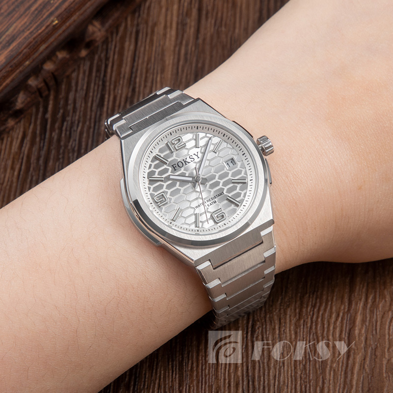 Custom Women Watch Quartz Watch Stainless Steel 5ATM Luminous Customizable Watch 231-7-1005