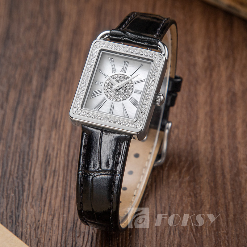 custom silver watch woman watch factory