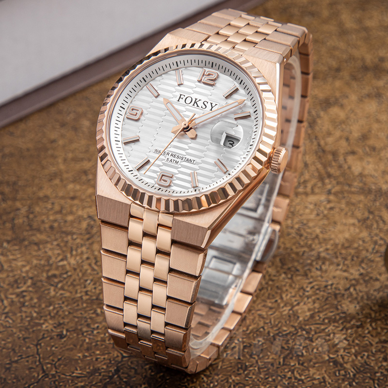 Custom Men Watch Automatic Watch Stainless Steel 5ATM Luminous Date Business Watch 692-6-1002