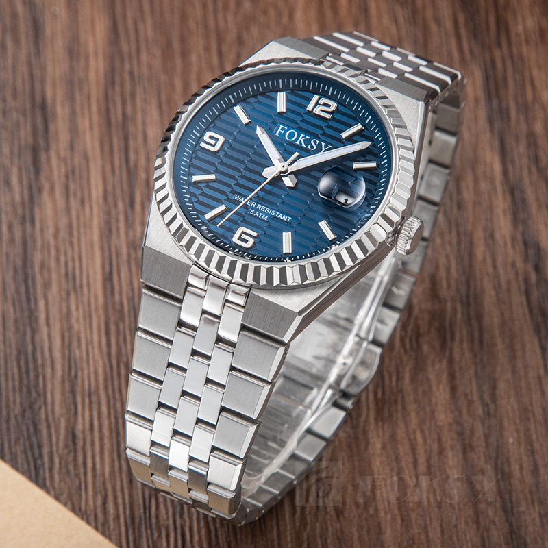 Custom Men Watch Automatic Watch Stainless Steel 5ATM Luminous Date Business Watch 692-6-1002