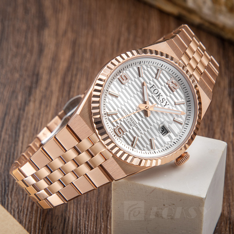 Custom Men Watch Automatic Watch Stainless Steel 5ATM Luminous Date Business Watch 692-6-1002