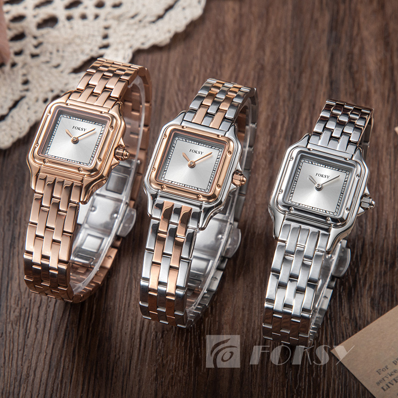 Custom Women Watch Quartz Watch Stainless Steel 5ATM Leisure Fashion Watch 234-7-1001