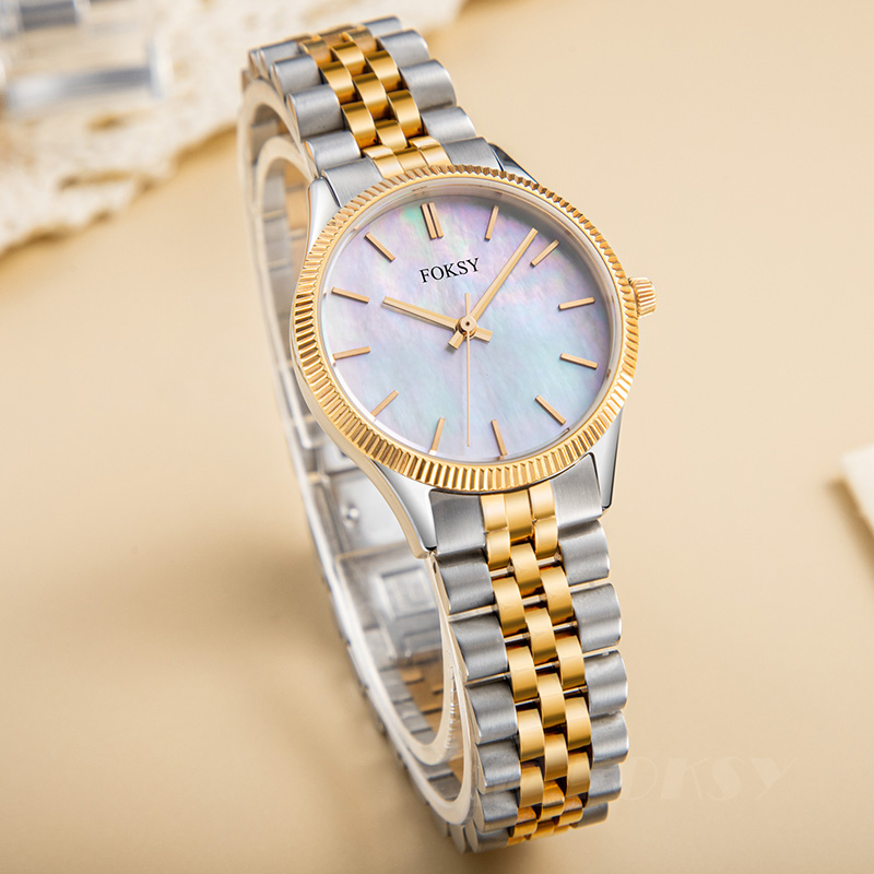 ODM OEM Fashion Classic Round Stainless Steel Ladies Quartz Watch Factory Price