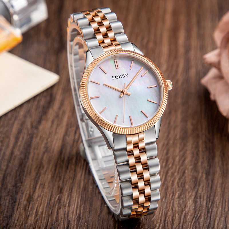 ODM OEM Fashion Classic Round Stainless Steel Ladies Quartz Watch Factory Price