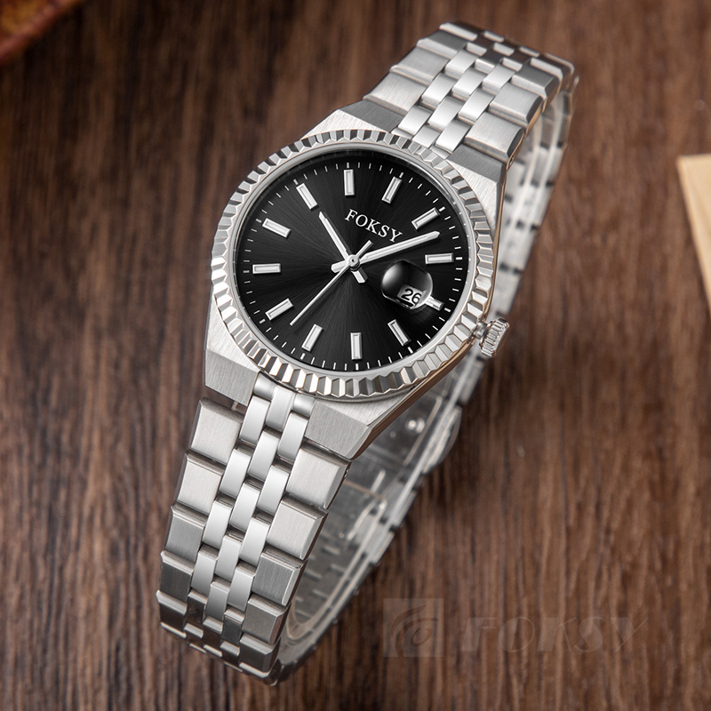 Custom Women Watch Quartz Watch Stainless Steel 5ATM Leisure Fashion Luminous Date Watch 233-7-1002