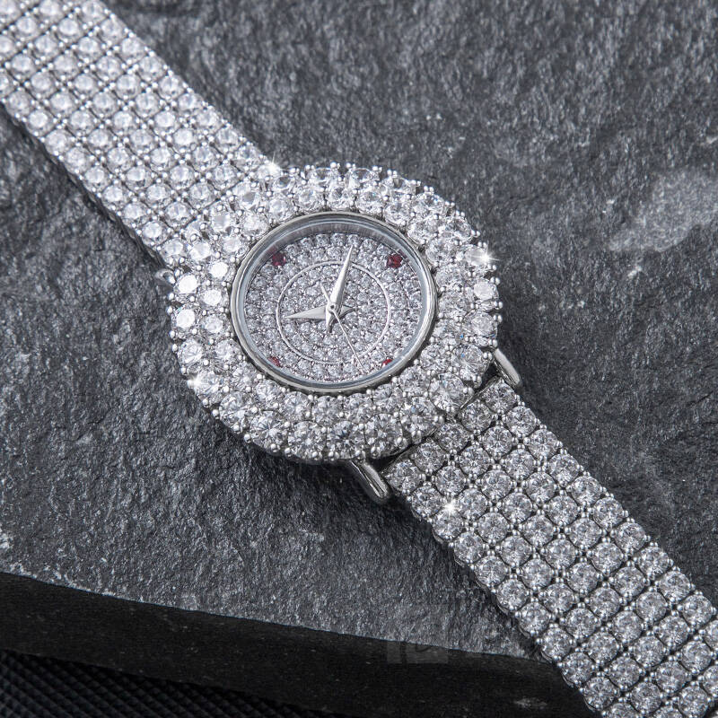 Custom Women Watch Quartz Watch Stainless Steel 5ATM Luxury Diamond Watch W0178