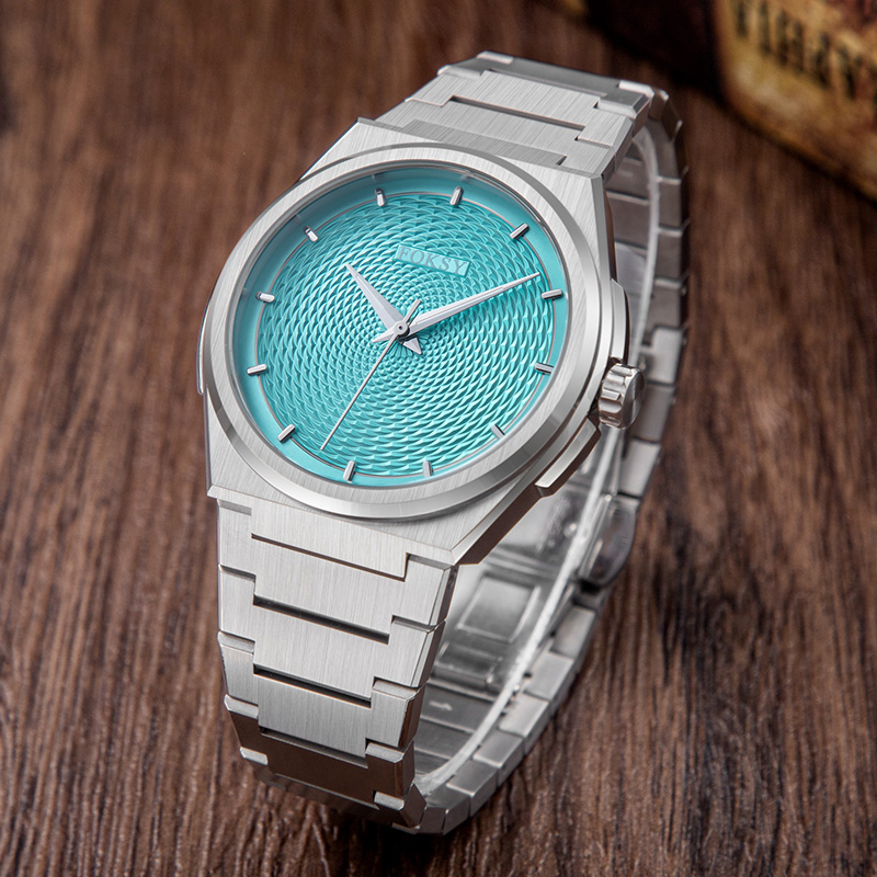 Men Watch Quartz Watch Stainless Steel 5ATM Fashion Leisure Watch 632-7-1047