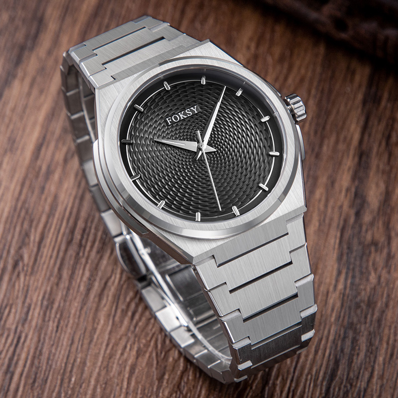 Men Watch Quartz Watch Stainless Steel 5ATM Fashion Leisure Watch 632-7-1047