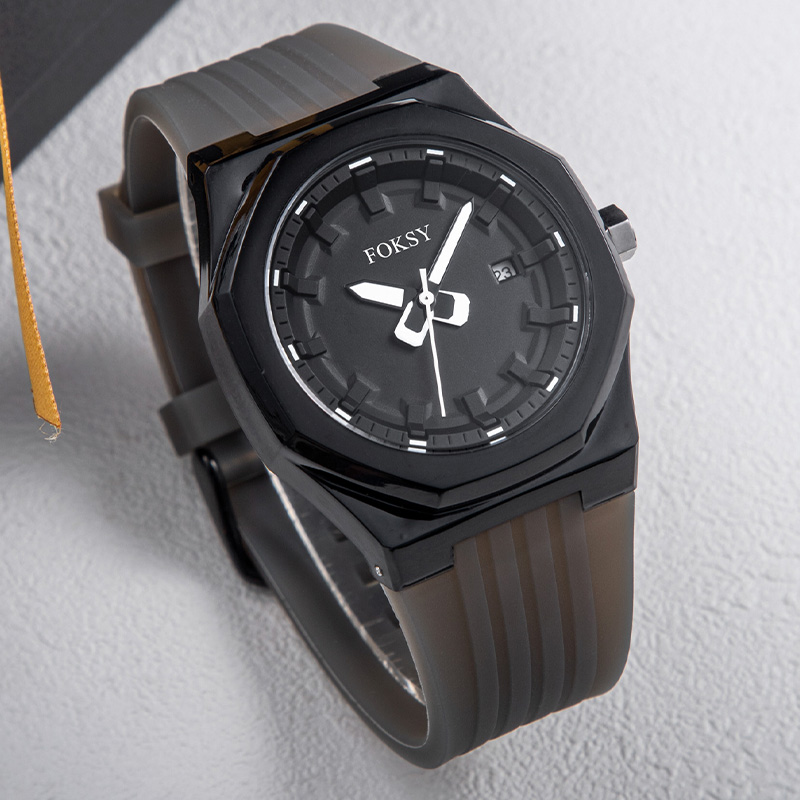 Men Watch Quartz Watch Leisure Fashion 3ATM Waterproof Silicone Strap K030-7-1006