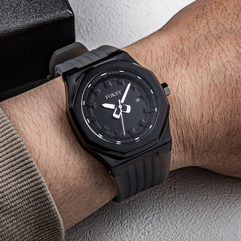 Men Watch Quartz Watch Leisure Fashion 3ATM Waterproof Silicone Strap K030-7-1006