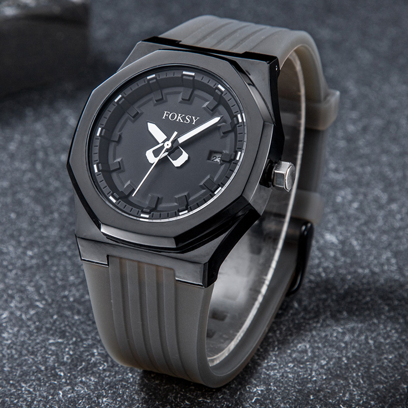 Men Watch Quartz Watch Leisure Fashion 3ATM Waterproof Silicone Strap K030-7-1006