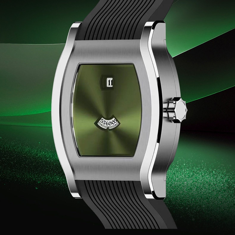 Custom Automatic Jump Hour Watch Stainless Steel Tonneau Case Factory