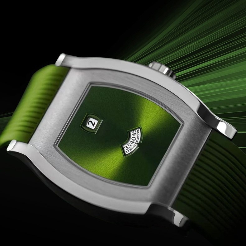 Custom Automatic Jump Hour Watch Stainless Steel Tonneau Case Factory