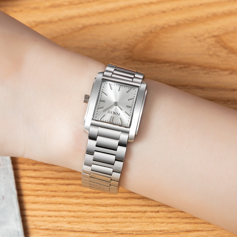 Classic Square Dial Ladies Quartz Watch Luxury Business Custom Watch 698-7-1001