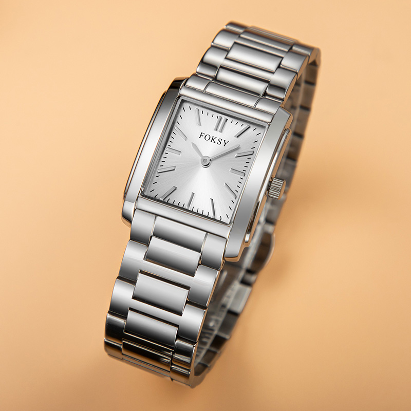 Classic Square Dial Ladies Quartz Watch Luxury Business Custom Watch 698-7-1001