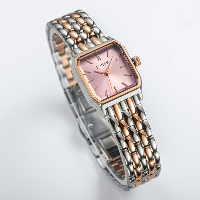 Women&rsquo;s Octagonal Ultra Thin Small Dial Ladies Quartz Watch Wholesale 706-7-1001