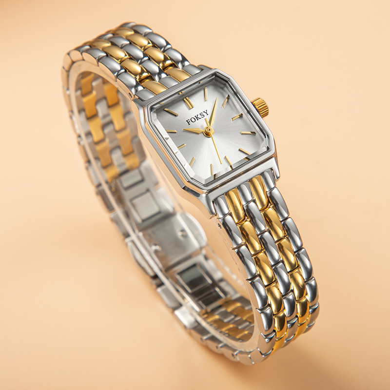 Women&rsquo;s Octagonal Ultra Thin Small Dial Ladies Quartz Watch Wholesale 706-7-1001