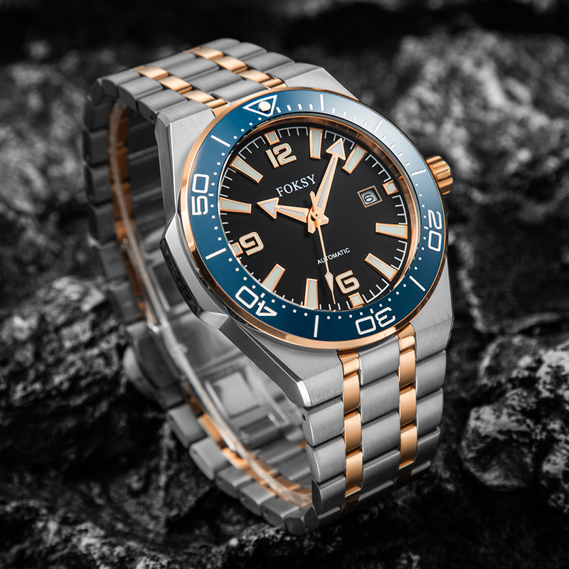 Diver Men&rsquo;s Wrist Watch With Rotating Timing Bezel ODM Customizable 711-6-1001